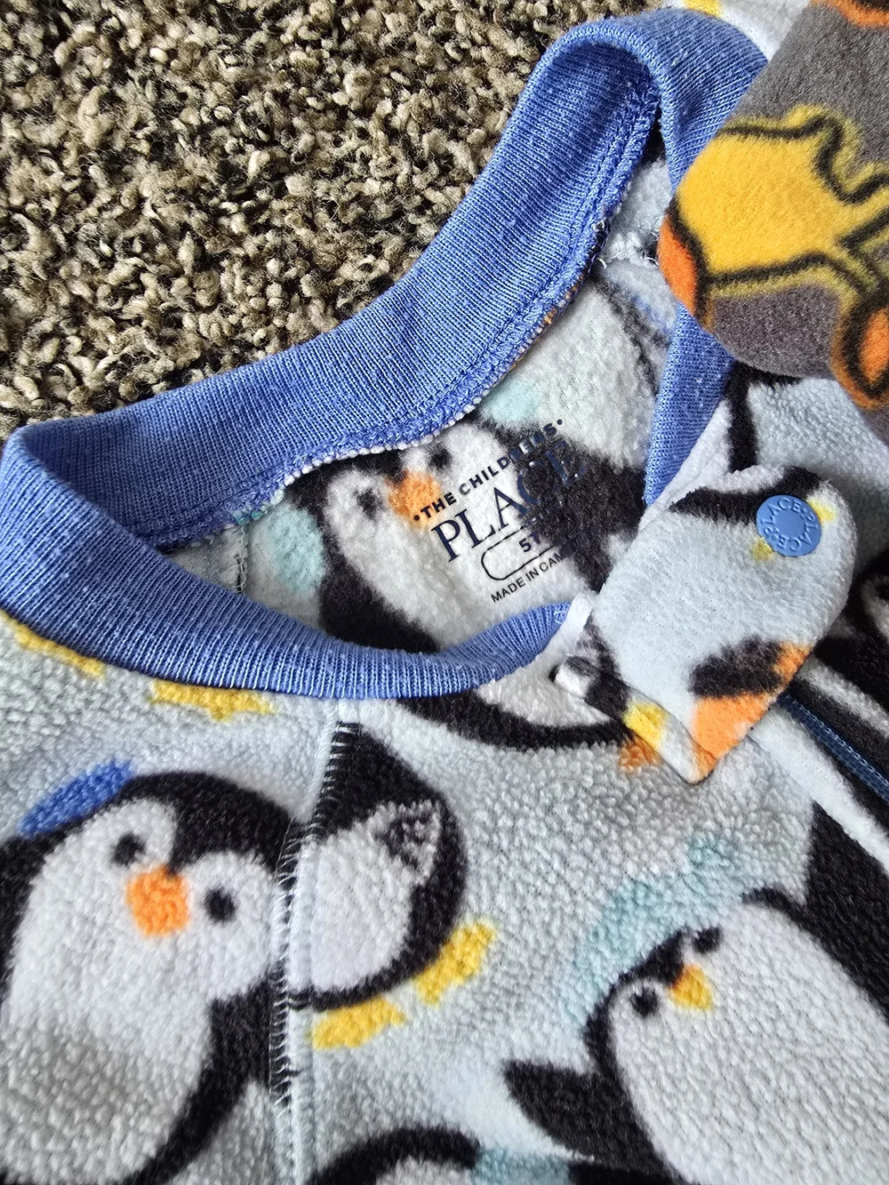 Lot Of 6 Boys Size 5t Fleece Footed Pajamas